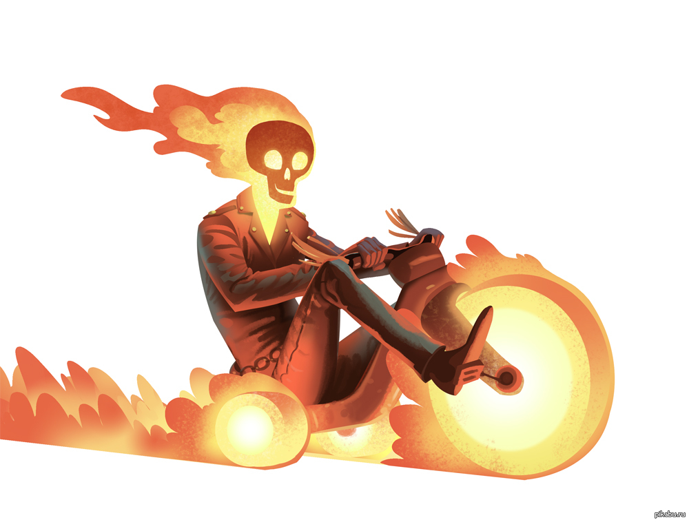 Открытки с Призрачным Гонщиком анимационные. Открытки с Призрачным Гонщиком.