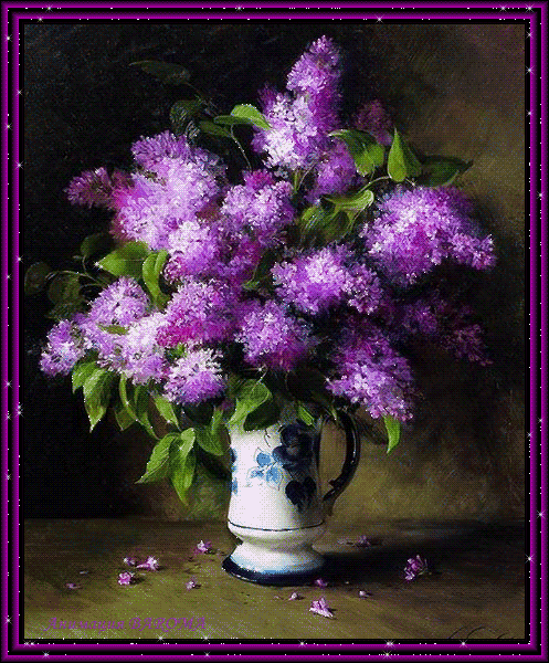 Открытки с букетом сирени скачать бесплатно. Открытки с букетом сирени онлайн. 