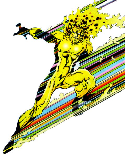 Открытки с Такионом из комиксов Вселенной ДС скачать бесплатно.