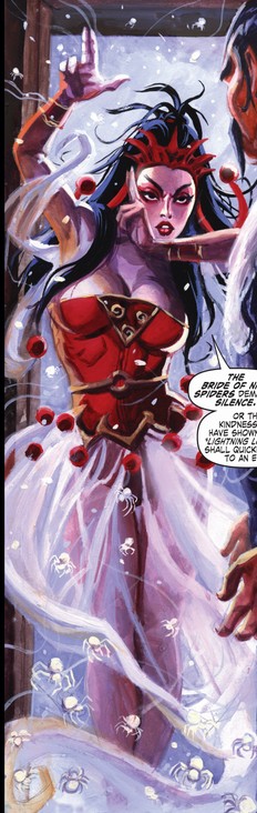 Открытки с невестой девяти пауков из комиксов Вселенной марвел.