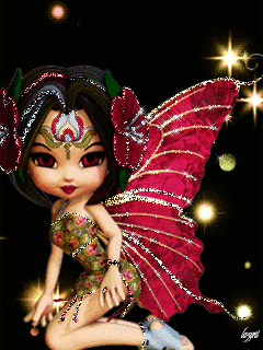 Открытки с феями gif. Анимационные открытки с феями.