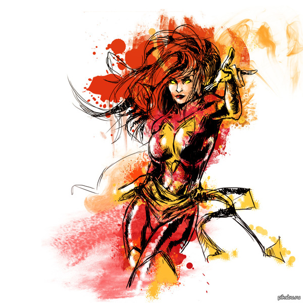 Открытки с Джин Грей скачать бесплатно. Открытки с Джин Грей для детей.