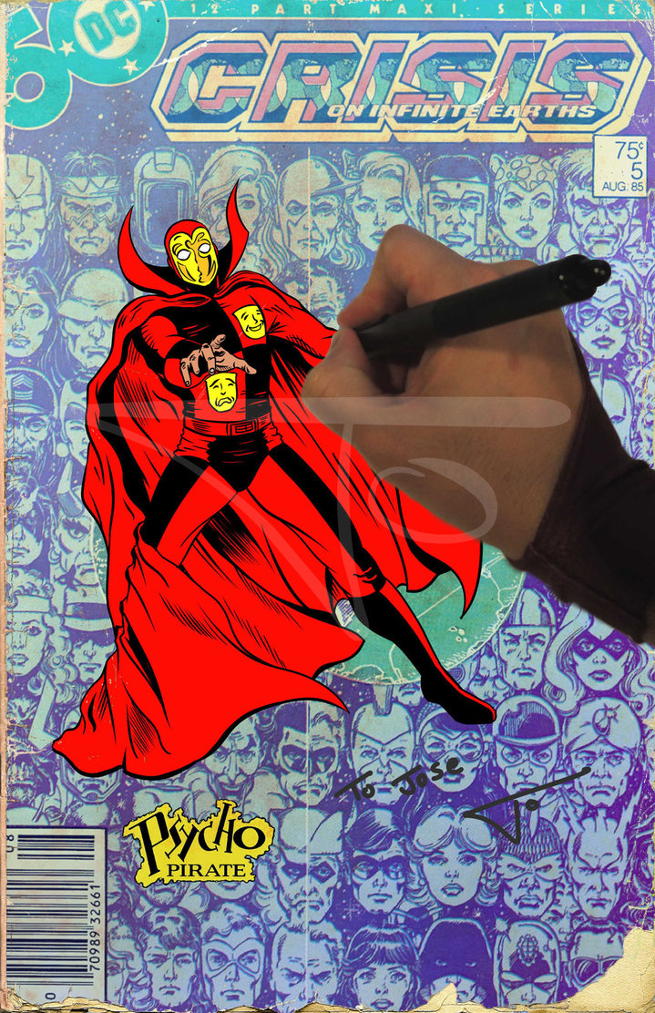 Открытки с Психо - Пиратом из Вселенной комиксов ДС скачать.