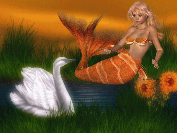 Фантастические открытки с русалками. Открытки с русалками gif.