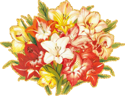 Открытки с букетом лилий скачать бесплатно. Красивые открытки с букетом лилий.