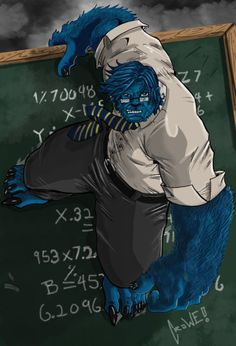 Открытки со Зверем из Людей Икс. Открытки со Зверем по комиксам.