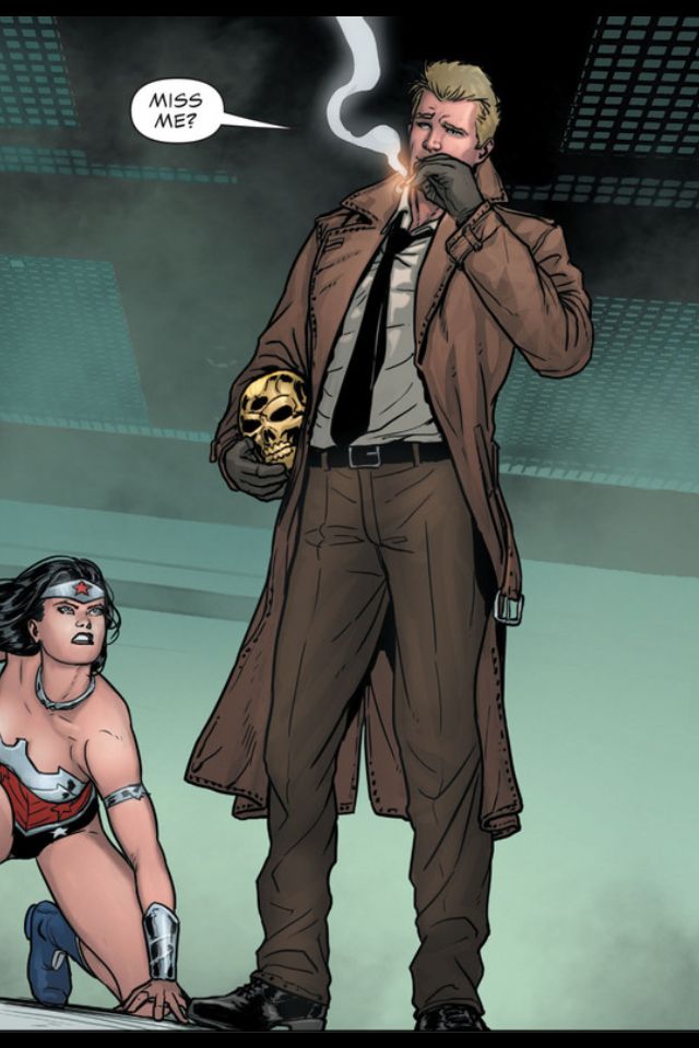 Открытки с Джоном Константином из Вселенной комиксов ДС скачать.