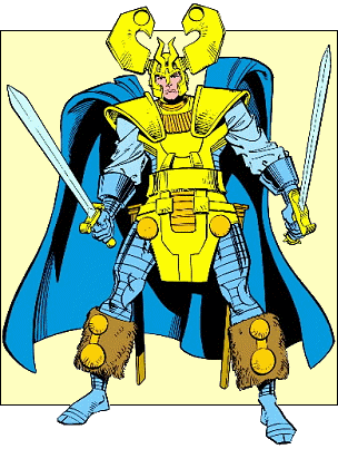 Открытки с Бальдером Храбрым из комиксов серии Марвел скачать.