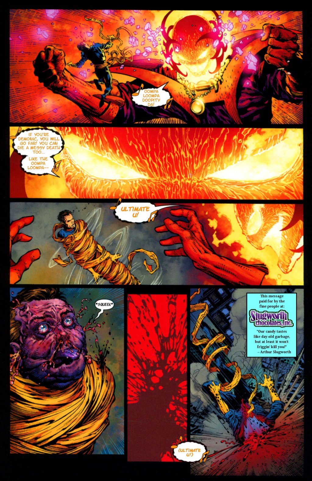 Открытки с Дормамму врагом Доктора Стренджа из комиксов Марвел.