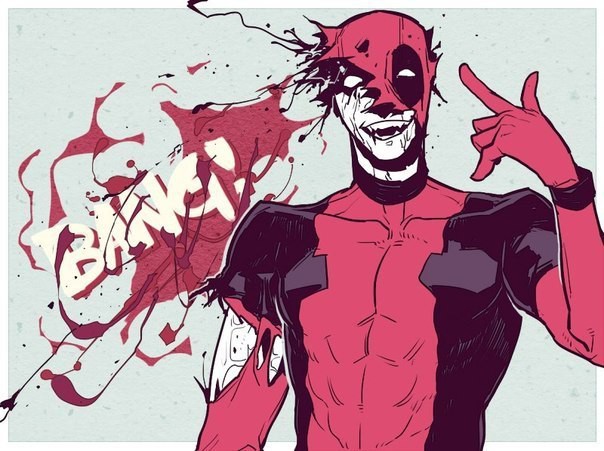Открытки с Дэдпулом прикольные. Открытки с Дэдпулом по комиксам.