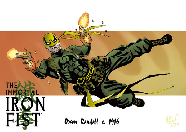 Открытки с Железным Кулаком Орсоном Рэндаллом из комиксов Марвел.