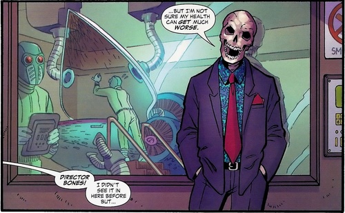 Открытки с Господином Боунсом из комиксов Вселенной ДС скачать.