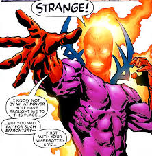 Открытки с Дормамму врагом Доктора Стренджа из комиксов Марвел.