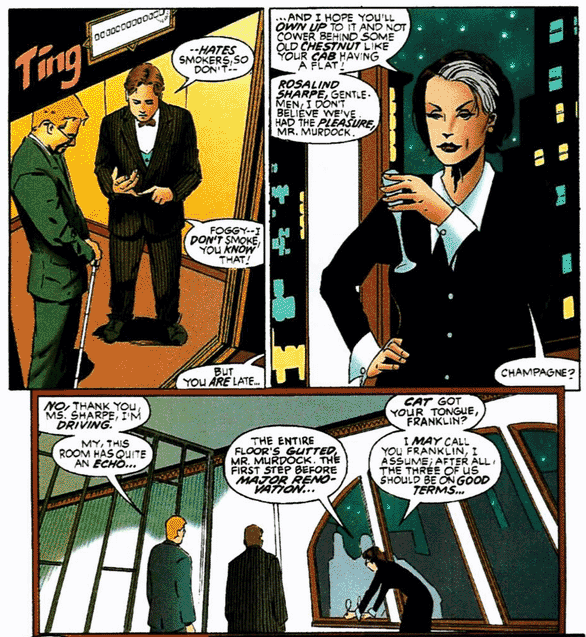 Открытки с Фрэнклином Фогги Нельсоном из комиксов от Марвел.