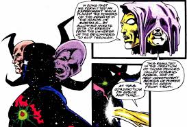 Открытки с Живым Трибуналом суперзлодеем из комиксов Марвел.