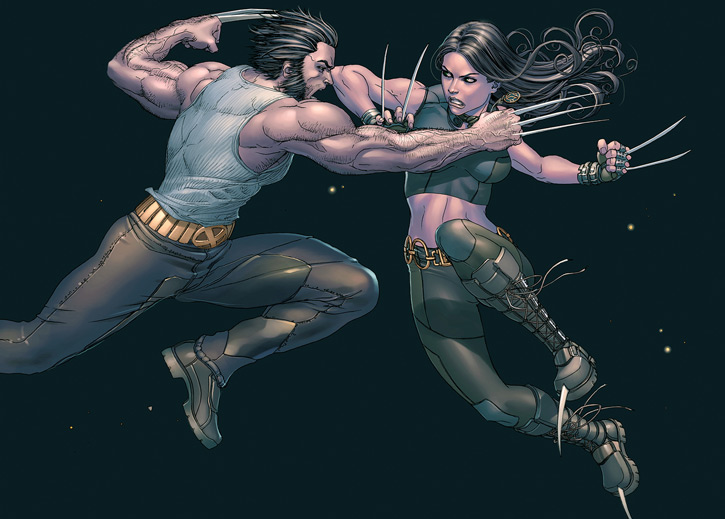 Открытки с Икс - 23 Лаурой Кинни скачать бесплатно по комиксам.