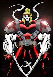 Открытки с Красным Омегой врагом Росомахи из комиксов Марвел.