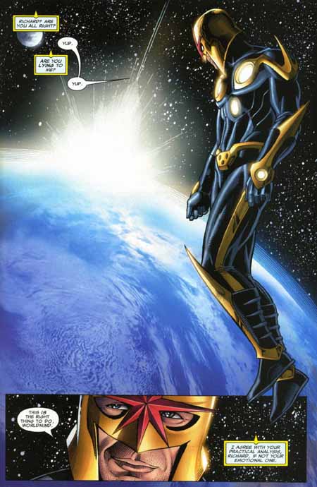 Открытки с Новой Ричардом Райдером из комиксов Вселенной Марвел.