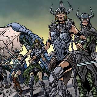 Открытки со Скорпией из комиксов Вселенной Марвел скачать бесплатно.