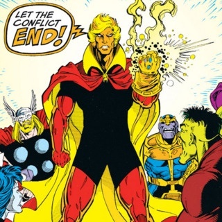 Открытки со Уорлоком из комиксов Вселенной Марвел скачать бесплатно.