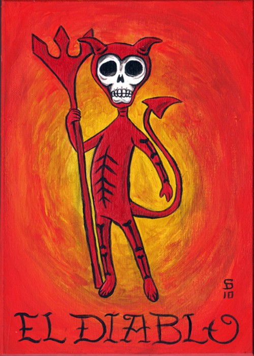 Открытки с Эль Диабло из Отряда Самоубийц. Открытки с Эль Диабло скачать.