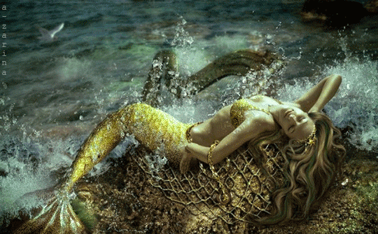 Фантастические открытки с русалками. Открытки с русалками gif.