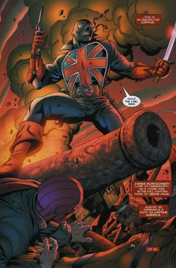 Открытки с Юнионом Джеком 3 из комиксов Вселенной Марвел.     