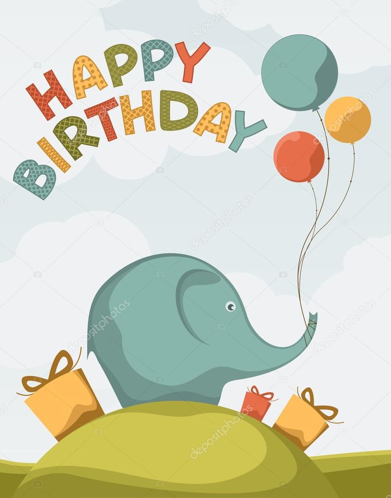 Открытки со слонами gif. Бесплатные открытки со слонами скачатью