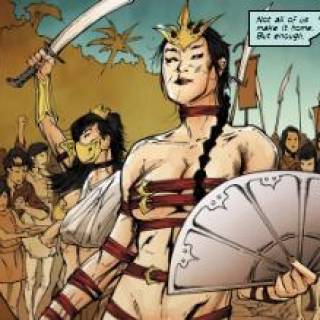 Открытки с Прекрасной Дочерью Тигра из комиксов Вселенной Марвел.