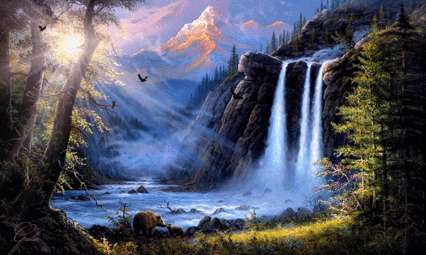 Открытки с летним лесом бесплатно онлайн. Красивые открытки с лесом.