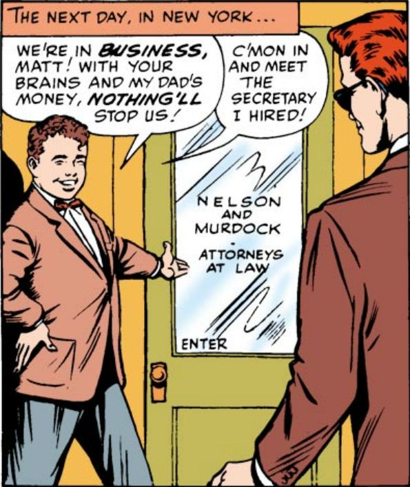 Открытки с Фрэнклином Фогги Нельсоном из комиксов от Марвел.