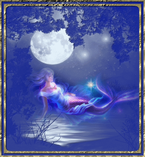 Фантастические открытки с русалками. Открытки с русалками gif.