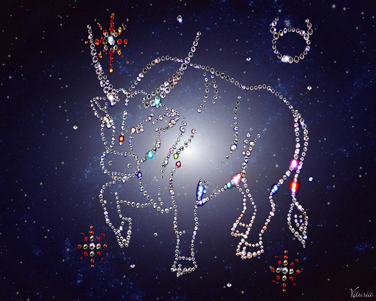  Анимационные Открытки знак зодиака Телец скачать бесплатно.