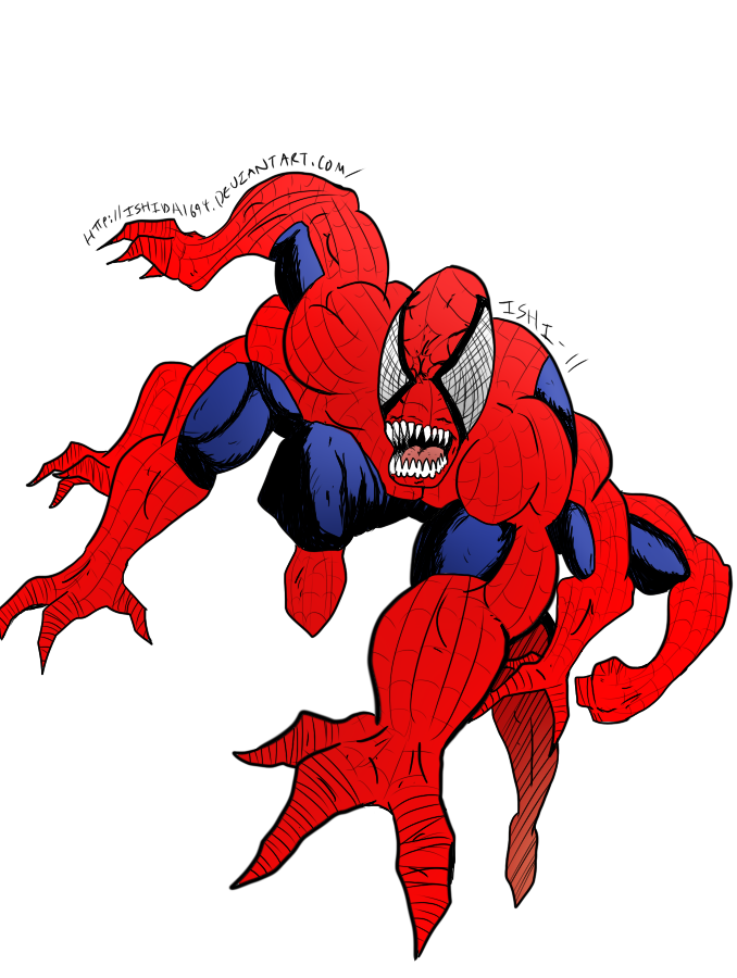 Открытки с Доппельгенгером врагом Спайдермена из комиксов Марвел.