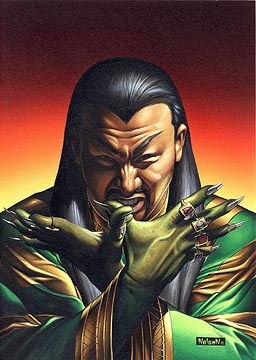 Открытки с Мандарином злодеем из комиксов Вселенной Марвел. 