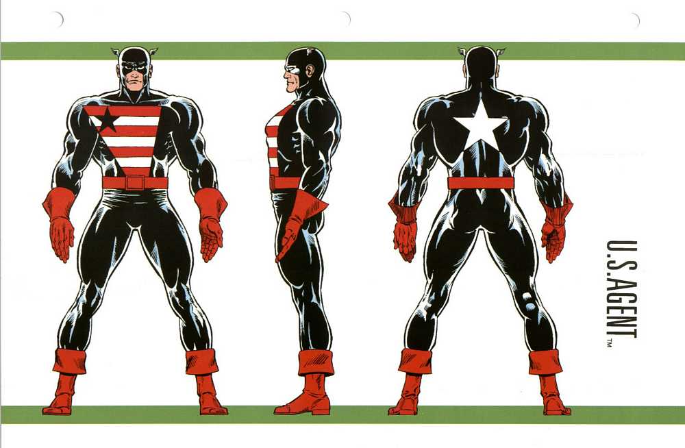 Открытки с С.Ш. Агентом из комиксов про Капитана Америку от Марвел.