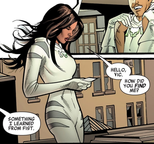 Открытки с Белой Тигрицей из комиксов Вселенной Марвел скачать.