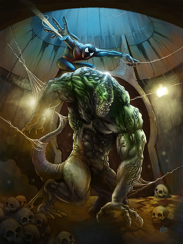 Открытки с Ящером из Спайдермена.Открытки с Ящером скачать. 