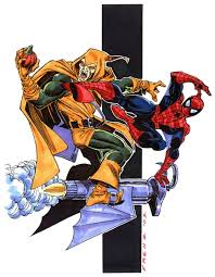 Открытки с Хобгоблином врагом Спайдермэна из комиксов Марвел.