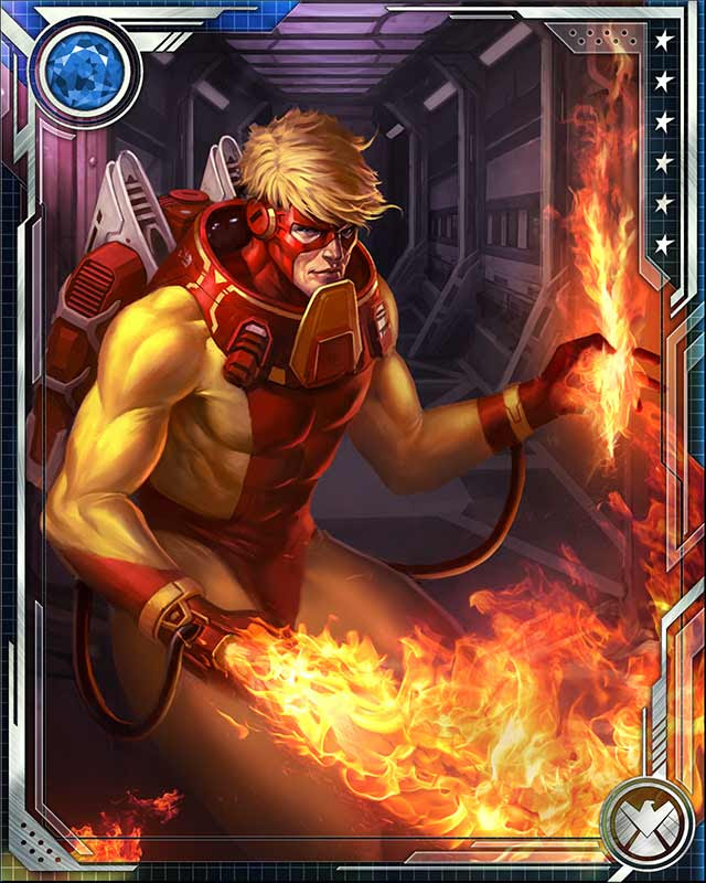 Открытки с Пиро по комиксам Марвел. Открытки с Пиро скачать.