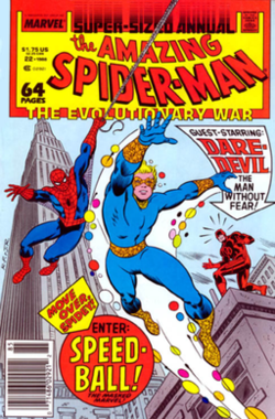 Открытки со Спидболом из комиксов Вселенной Марвел скачать. 