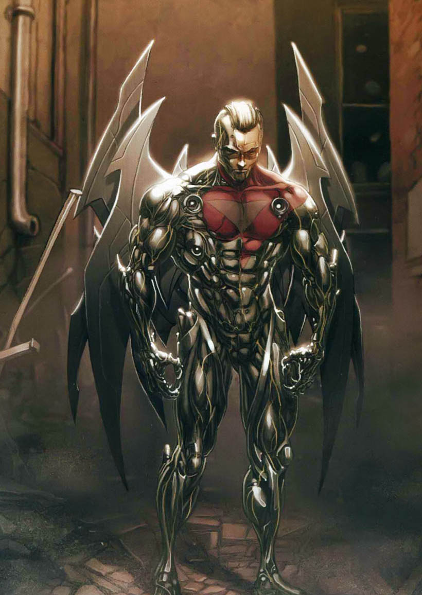 Открытки с Бастионом врагом людей Икс из комиксов Марвел.    