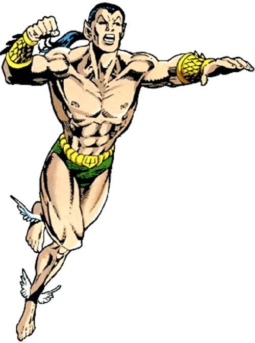 Открытки с морским супергероем Нэмором из комиксов Марвел.  