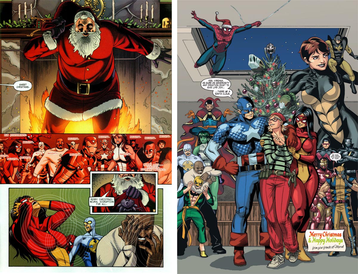 Открытки с Санта Клаусом из Вселенной ДС скачать бесплатно. 