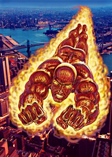 Открытки с Человеком Факелом скачать бесплатно. Открытки с Человеком Факелом ...