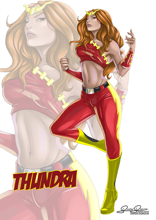 Открытки с Тундрой персонажем комиксов из Вселенной Марвел. 