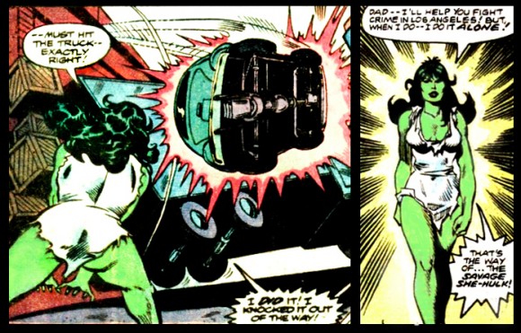 Открытки с комиксами о Дикой Женщине - Халке из Вселенной Марвел.