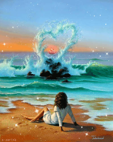 Открытки с волнами скачать бесплатно. Открытки с волнами gif.