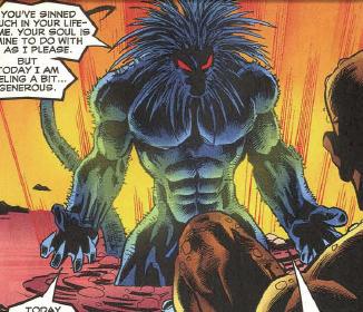 Открытки с Блэкхартом суперзлодеем из комиксов Вселенной Марвел.