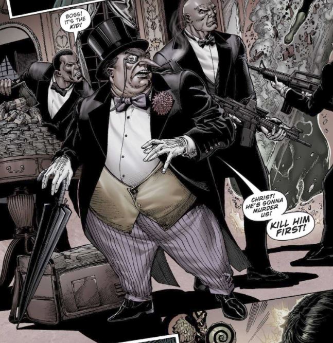 Открытки с Пингвином из комиксов Вселенной ДС скачать бесплатно.